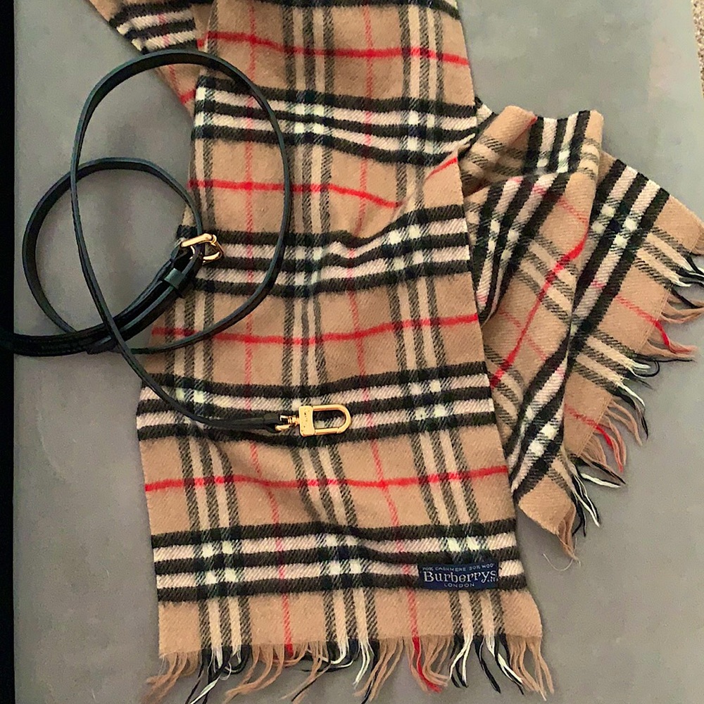 Collector’s Burberry’s of London “True Vintage” Fringed Classic Nova Check Scarf